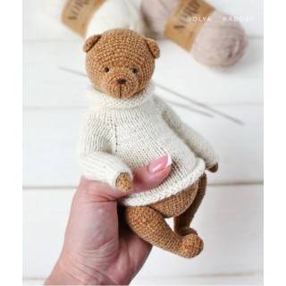 Медведь в стиле Тедди с описанием свитера (Ольга Радость)