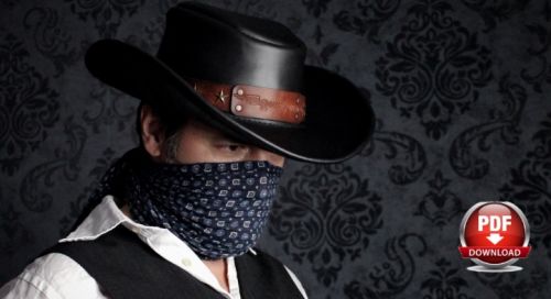 Кожаная шляпа «Охотник за головами» (DieselpunkRo)