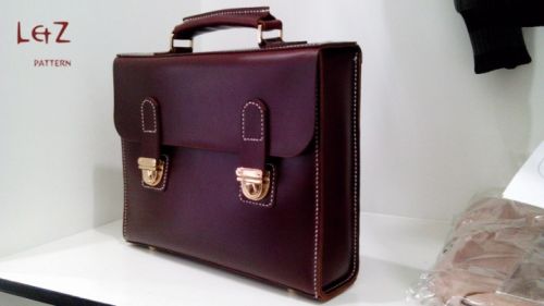 Портфель из кожи, модель BXK-08 (LetZ pattern)