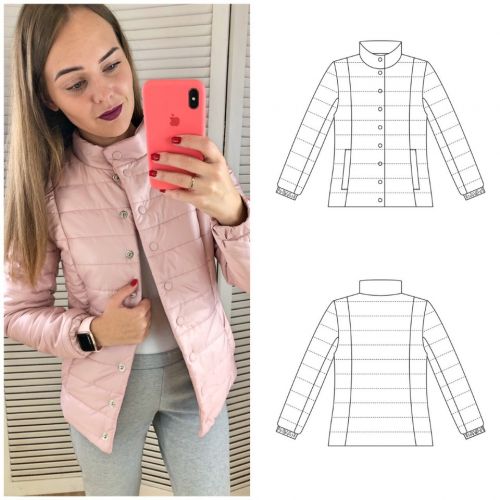 [Шитьё] Выкройки куртки из стёжки (Элина Патыкова)