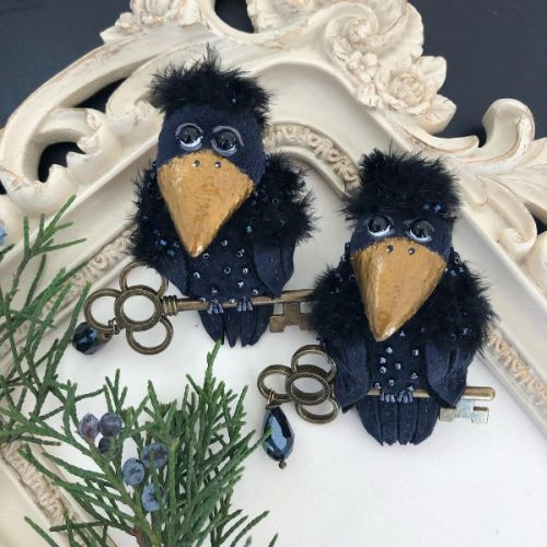 [Украшения] Брошь Ворона (Антонова Елена)