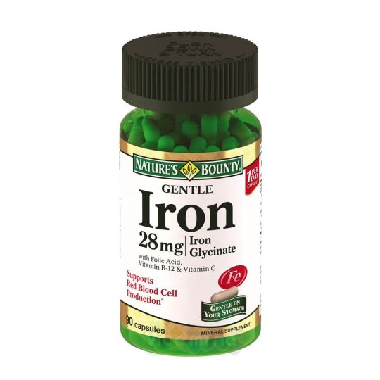 Нэйчес Баунти Легкодоступное Железо 28 мг, 90 капс.
