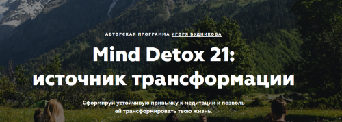 Mind Detox 21: источник трансформации (Игорь Будников)