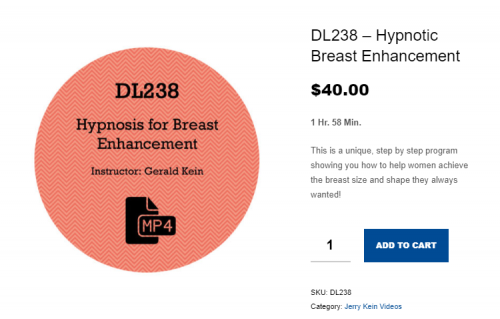 Гипнотическое увеличение груди (Джеральд Кейн)