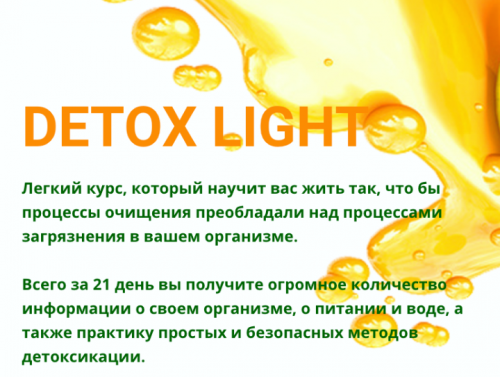 [Центр оздоровления человека] Детокс LIGHT (Артем Хачатрян, Ирина Беспалова и др.)