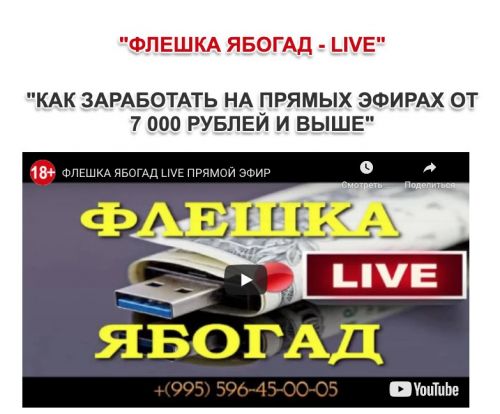 Флешка ябогад - LIVE. Базовый пакет (Александр Абесламидзе)