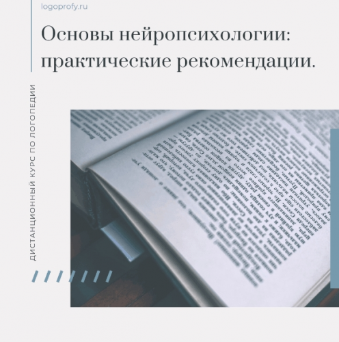 Основы нейропсихологии: практические рекомендации [logoprofy]
