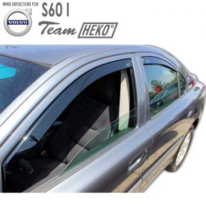Дефлекторы ветровики Volvo S60 I для боковых окон дверей вставные Heko - арт 31218