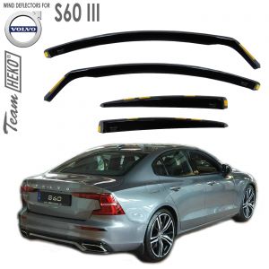 Дефлекторы ветровики Volvo S60 III для стекол боковых окон вставные Heko - арт 31248