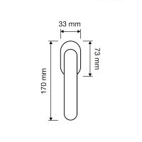 Оконная ручка Linea Cali Wind 1655 SK схема