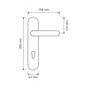 Ручка на планке Linea Cali Led Mesh 1680 PL