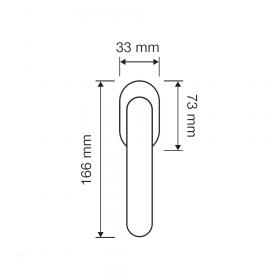 Оконная ручка Linea Cali Point Crystal 1596 SK