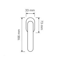 Оконная ручка Linea Cali Point Crystal 1596 SK схема