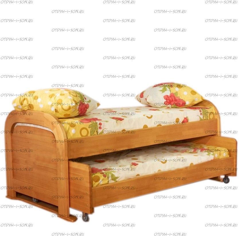 Кровать двухъярусная Мурзилка выкатная №РЛ