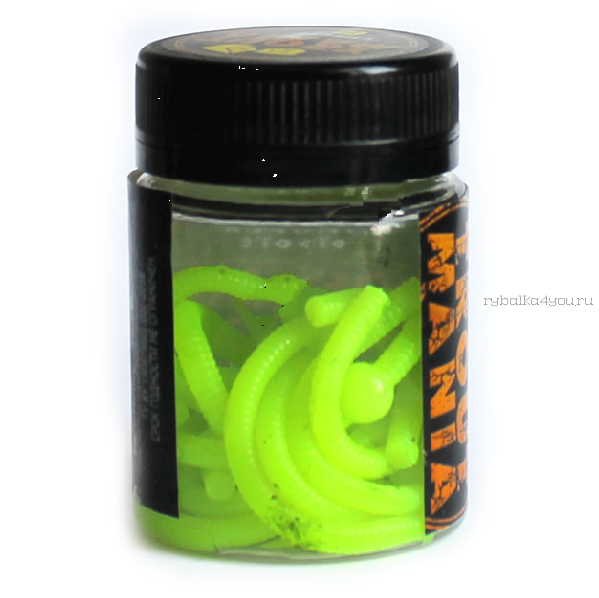 Черви лапша доширак Trixbait Doshirak 4'' floating #004 Chartreuse сыр (12шт в уп)