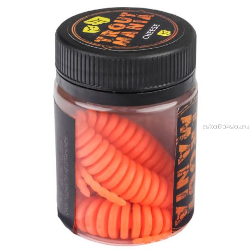 Мягкие приманки Trixbait Trout Mania Shishka 2,8" 70 мм / упаковка 6 шт / цвет: 006 Orange (Cheese)