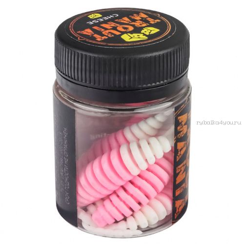 Мягкие приманки Trixbait Trout Mania Shishka 2,8" 70 мм / упаковка 6 шт / цвет: 205 Pink&White (Cheese)