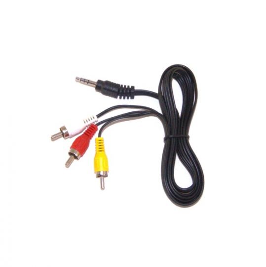 Кабель Jack-3.5 4-контактный RCAх3 1,5 метра