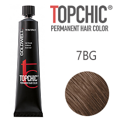 Goldwell Topchic 7BG - Стойкая краска для волос - Блондин бежевый золотистый 60 мл.