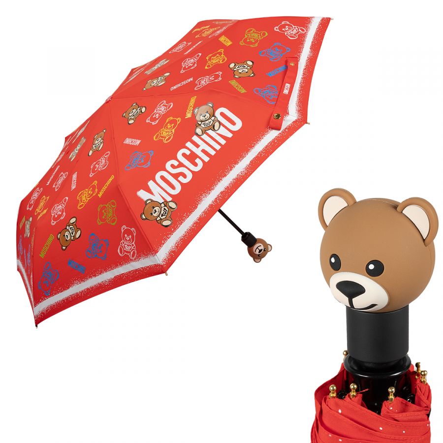 Зонт складной Moschino 8033-OCC Toy Spray Red