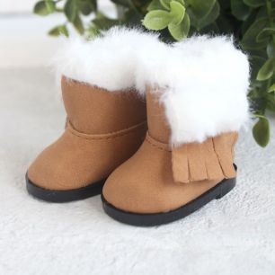 Обувь для кукол - Сапожки угги коричневые на замочке, 5,5 см.