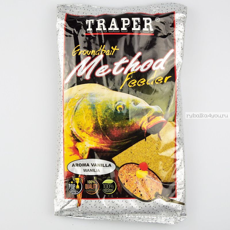 Прикормка Метод фидер Арома Ваниль TRAPER (Трапер) Method Feeder Aroma Vanilla 750гр