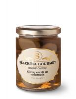 Оливки зеленые гигантские 285 г Olive verdi giganti in salamoia, Selektia Tartufi 285 g