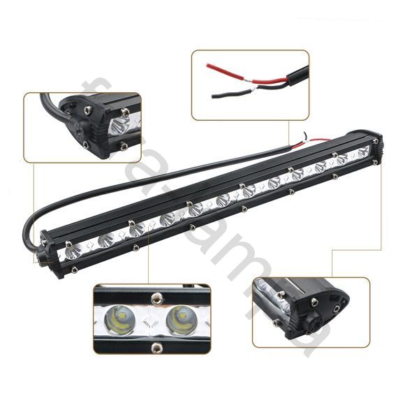 Светодиодная балка тонкая 54 ватт дальний свет