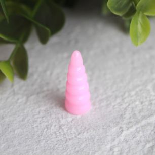 Аксессуар для куклы - Рог единорога, ярко-розовый, 25 мм.