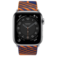 Ремешок Apple Watch Hermès Bleu Saphir/Orange Jumping Single Tour