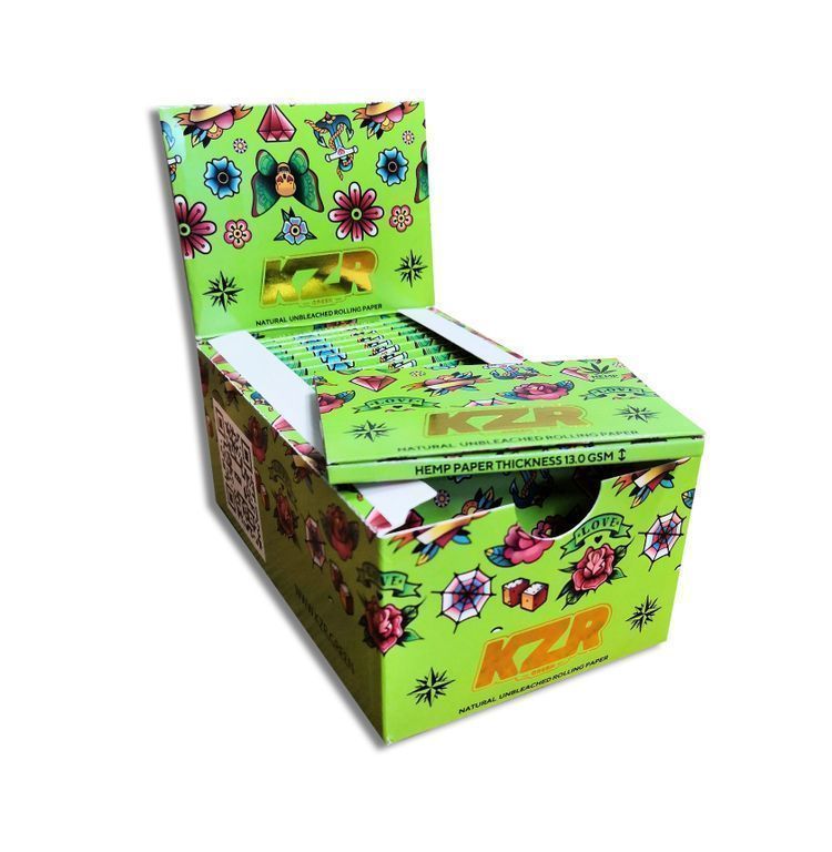 Бумажки с фильтрами "KZR Green Tattoo+tips 1 1/2"