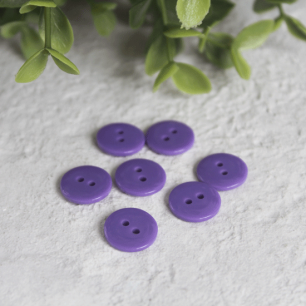 Набор пуговиц для творчества, Сиреневые 12 мм., 10 шт.