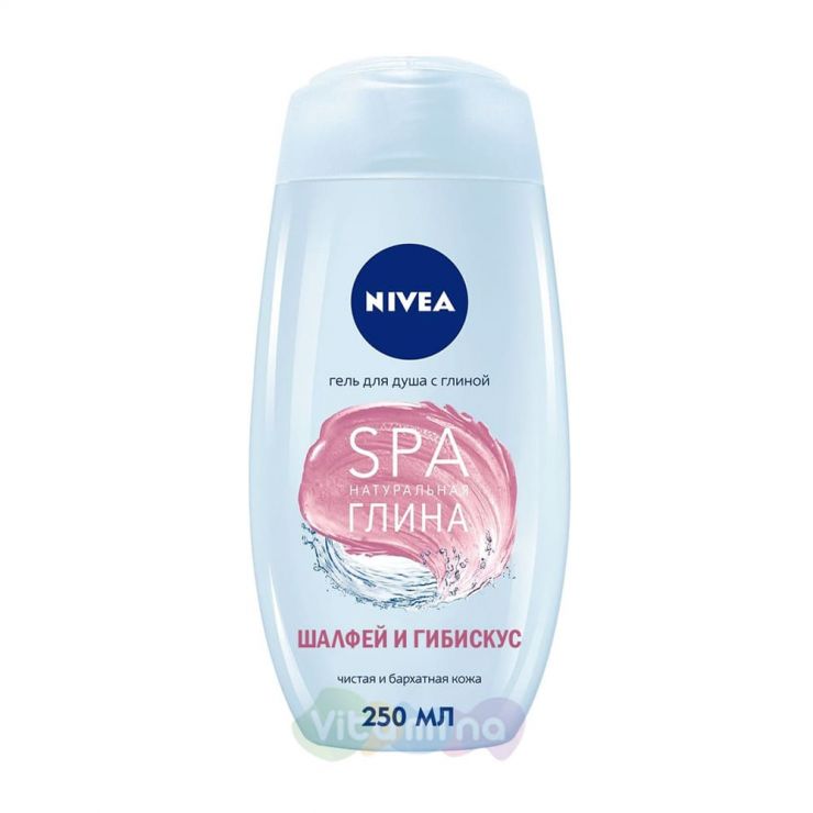 Nivea Гель для душа с глиной SPA "натуральная глина, шалфей и гибискус", 250 мл