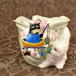 Брошь "Котик рыбак" (Zarah США)