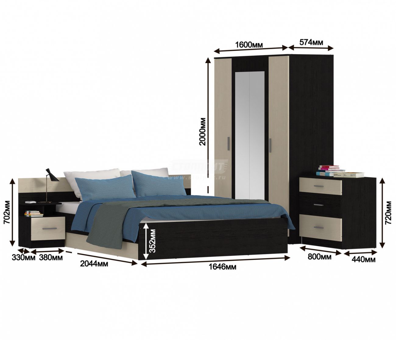 Уют Спальный гарнитур 1