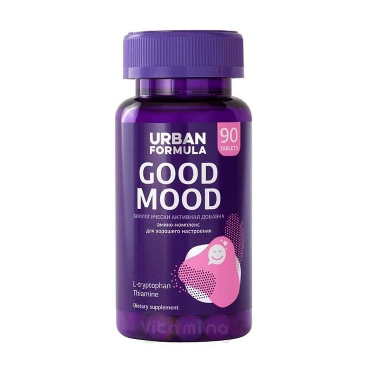 Урбан Формула Пустырник Актив таблетки Good Mood, 90 таб.