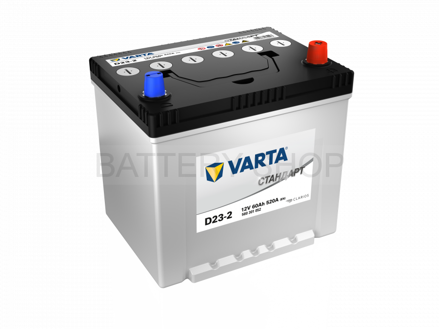 VARTA Стандарт 60 Ah 520 A D23L