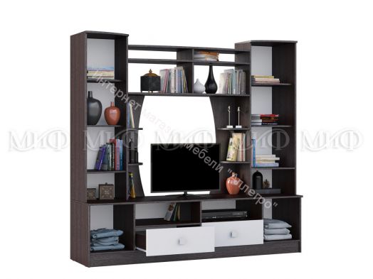 Гостиная "Женева" ПВХ компановка 1