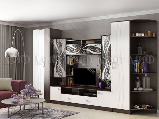 Гостиная "Женева" ПВХ компановка 1