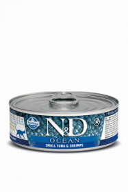 N&D CAT OCEAN TUNA&SHRIMP (Тунец с Креветками для кошек) 80г.