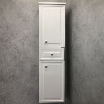 Шкаф-колонна Comforty  Феррара-40 белый глянец