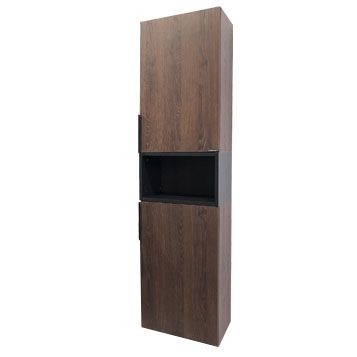 Шкаф-колонна Comforty   Франкфурт-40 дуб шоколадно-коричневый