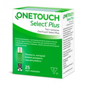 Тест-полоски Уан ( Ван ) Тач Селект Плюс (OneTouch Select Plus) N 25