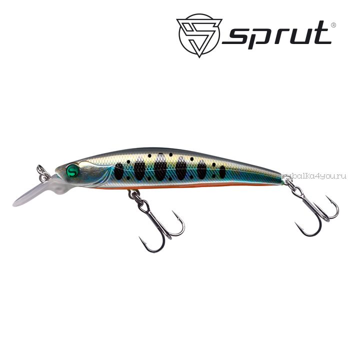 Воблер Sprut Anko Minnow 65SP  65 мм / 4 гр / Заглубление: 0,3-0,8 м / цвет: SBGTR