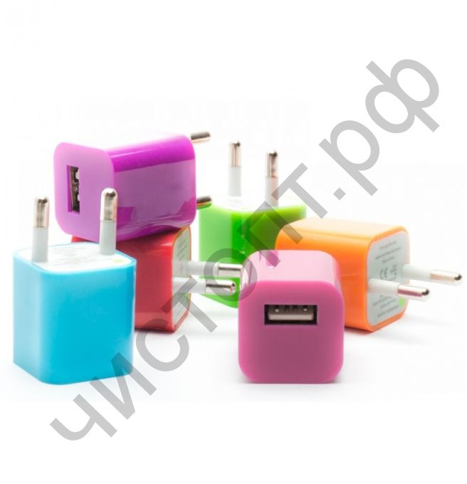 СЗУ MS02 с USB выходом 500 mAh цветной в цветном пакете