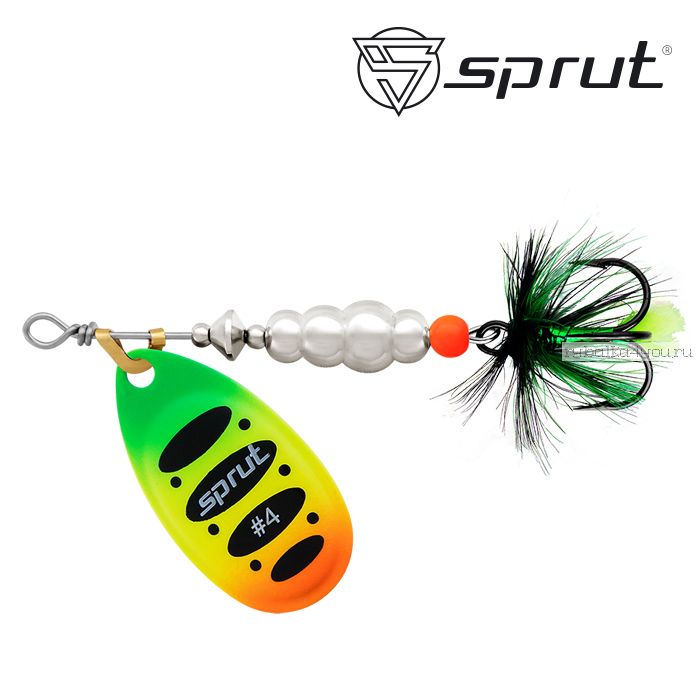 Блесна Вращающаяся "Sprut" Alba Ball System Spinner #4 (12,5g/FT)