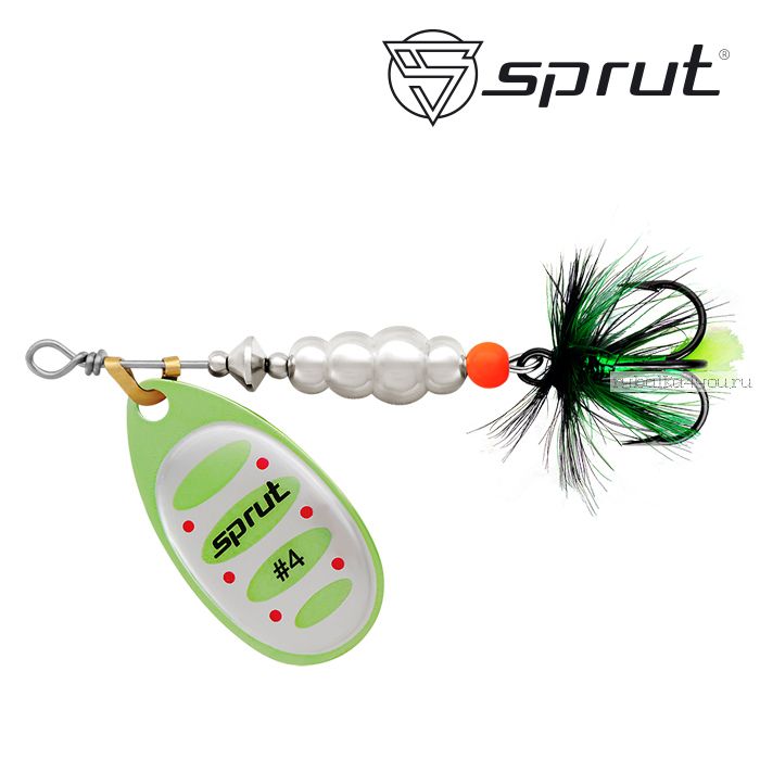 Блесна Вращающаяся "Sprut" Alba Ball System Spinner #4 (12,5g/LS)