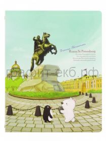 Тетрадь на кольцах А5 80л.кл.Comix Traveling CRA53074SP