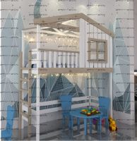 Кровать-чердак Домик Roof №16