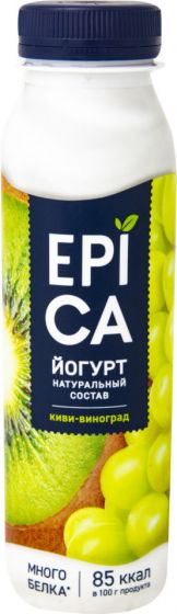 Йогурт питьевой Epica Киви-виноград 2.5% 260г